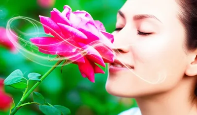 Illustration smelling