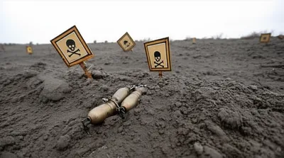 Illustration minefield