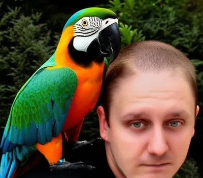 Illustration parroted