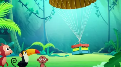 Illustration parachuted - Image 1