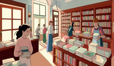 Illustration bookstores