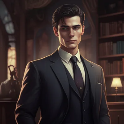 Illustration smirk - Image 1