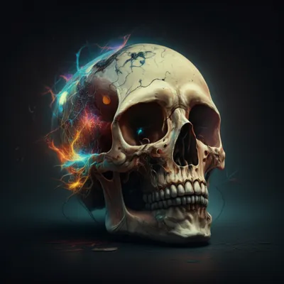 Illustration skull - Image 1