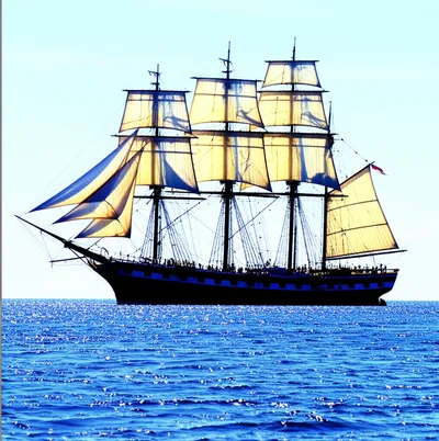 Illustration galleons