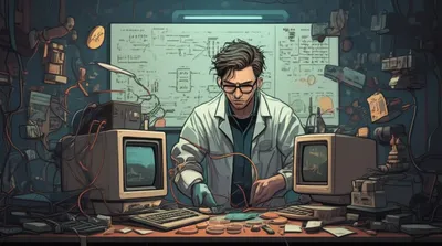 Illustration scruffy - Image 1