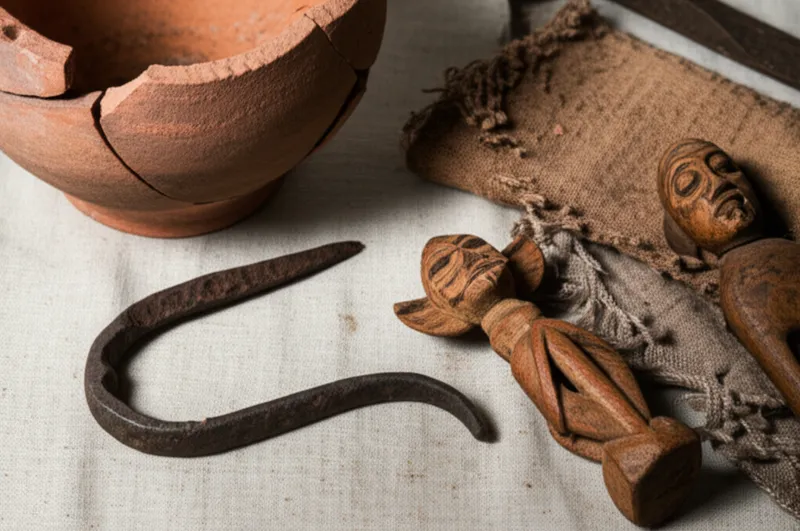 「artifacts」の視覚的なイラスト - 人工物、遺物