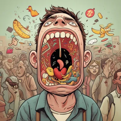 Illustration gobshite