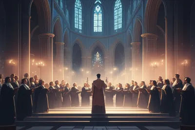 Illustration antiphonary