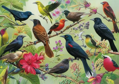 Illustration blackbirds - Image 1