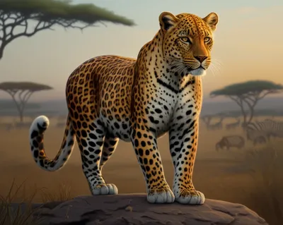 Illustration leopard - Image 1