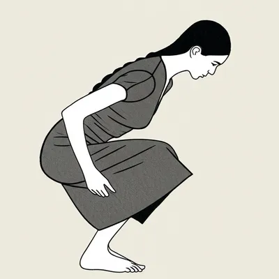 Illustration curtsied