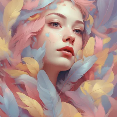 Illustration feathers - Image 1