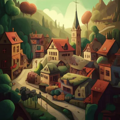 Illustration towns - Image 1