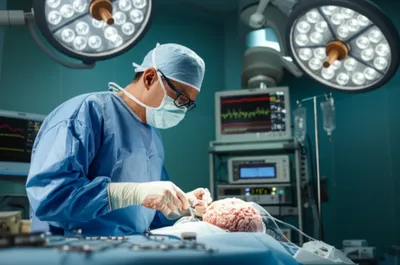 Illustration neurosurgeon