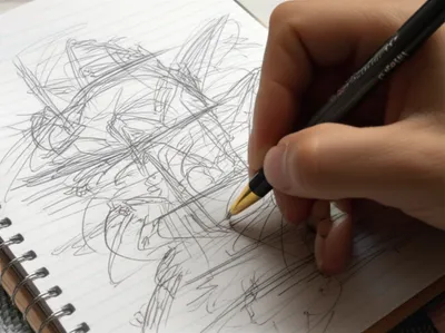 Illustration scribbled