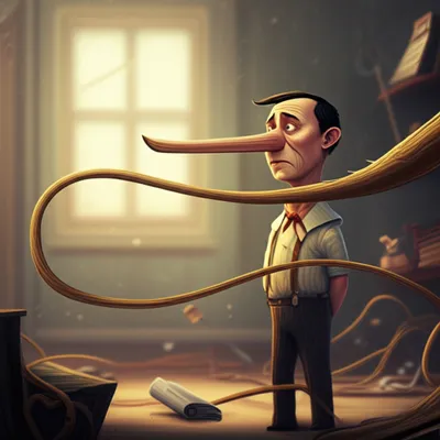 Illustration lying - Image 1