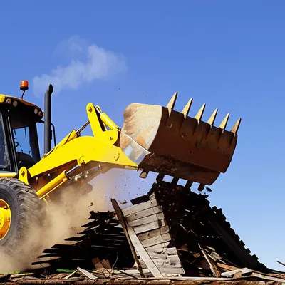 Illustration bulldozed - Image 1