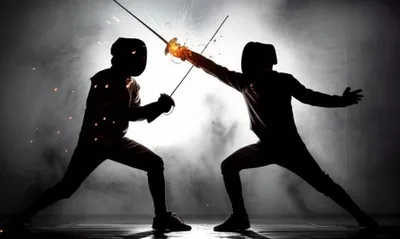 Illustration swordplay