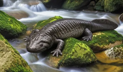 Illustration hellbender