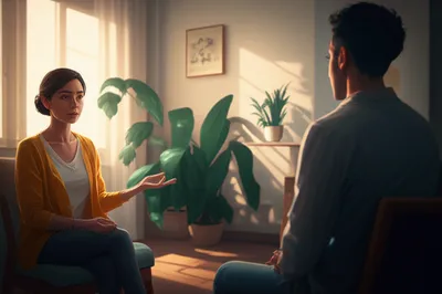 Illustration psychotherapist