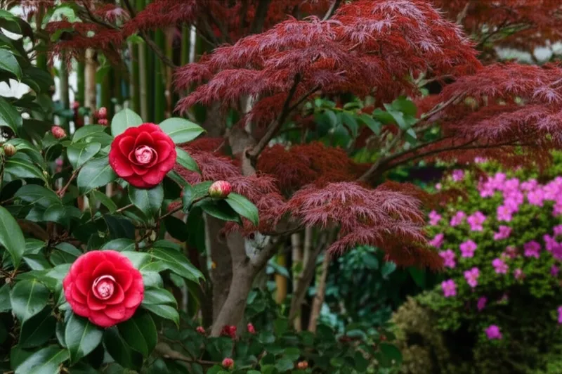 Illustration visuelle du mot « japonica » - Toute plante originaire du Japon