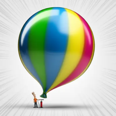 Illustration overinflated