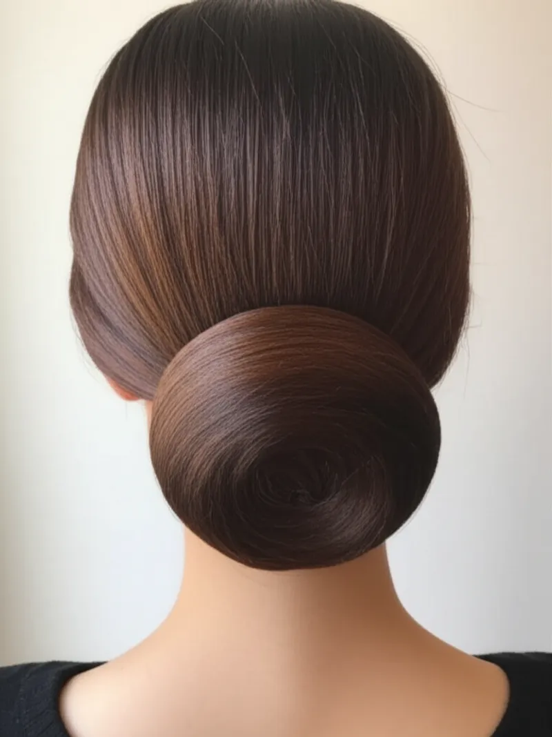 Illustration visuelle du mot « chignon » - Chignon
