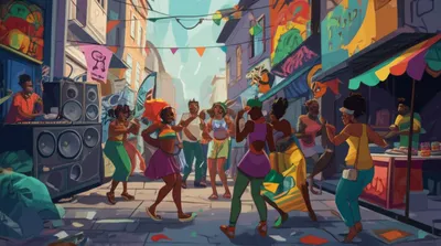 Illustration dancehall - Image 1