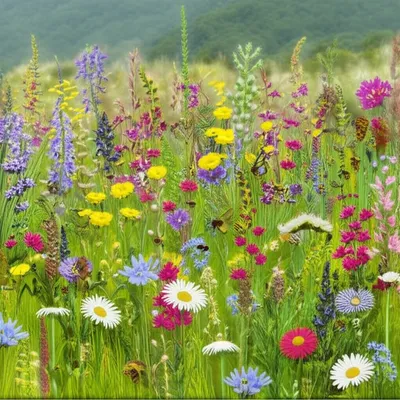 Illustration wildflower