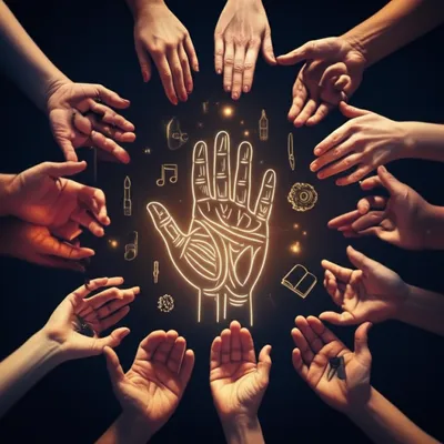 Illustration chirognomy - Image 1