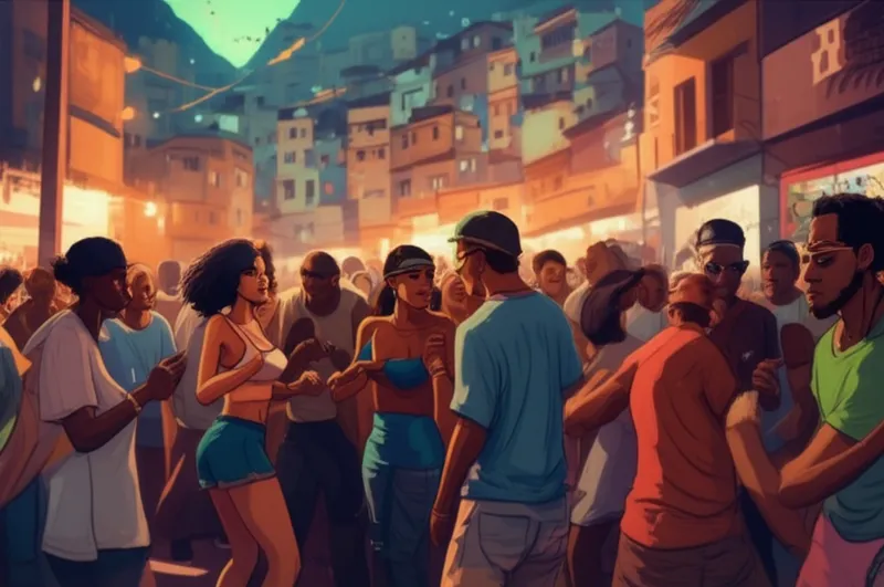 Ilustración visual de la palabra "baile" - Funk Carioca, un género musical