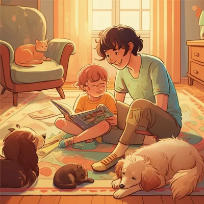 Illustration sitters - Image 1