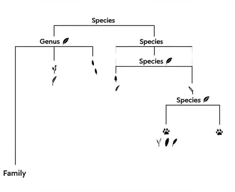 توضيح مرئي للكلمة "genus" - جنس
