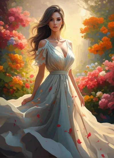 Визуальная иллюстрация слова «belle» - Красавица