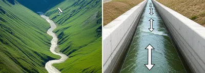 Illustration watercourse