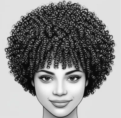 Illustration afro - Image 2