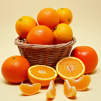 Illustration tangerines
