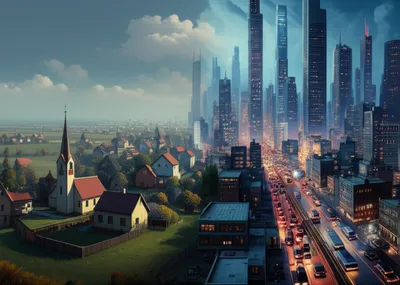 Illustration towns - Image 1