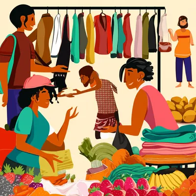 Illustration market - Image 1