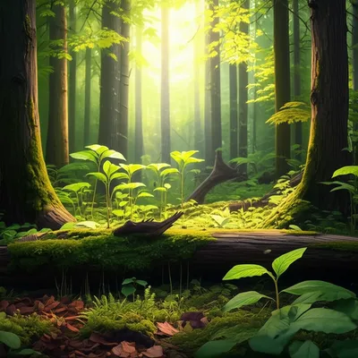 Illustration evergreen - Image 1