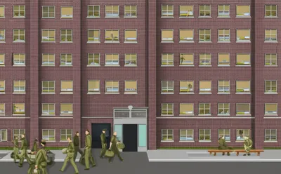 Illustration barracked - Image 1