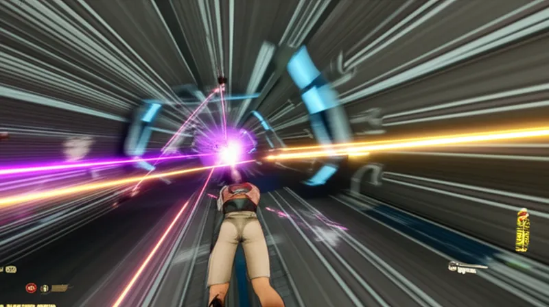 Visual illustration of strafe: To sidestep; to move sideways without turning (a core mechanic of most first-person shooters). - Image 1