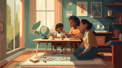 Illustration homeschooled - Image 1