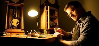 Illustration clockmaker