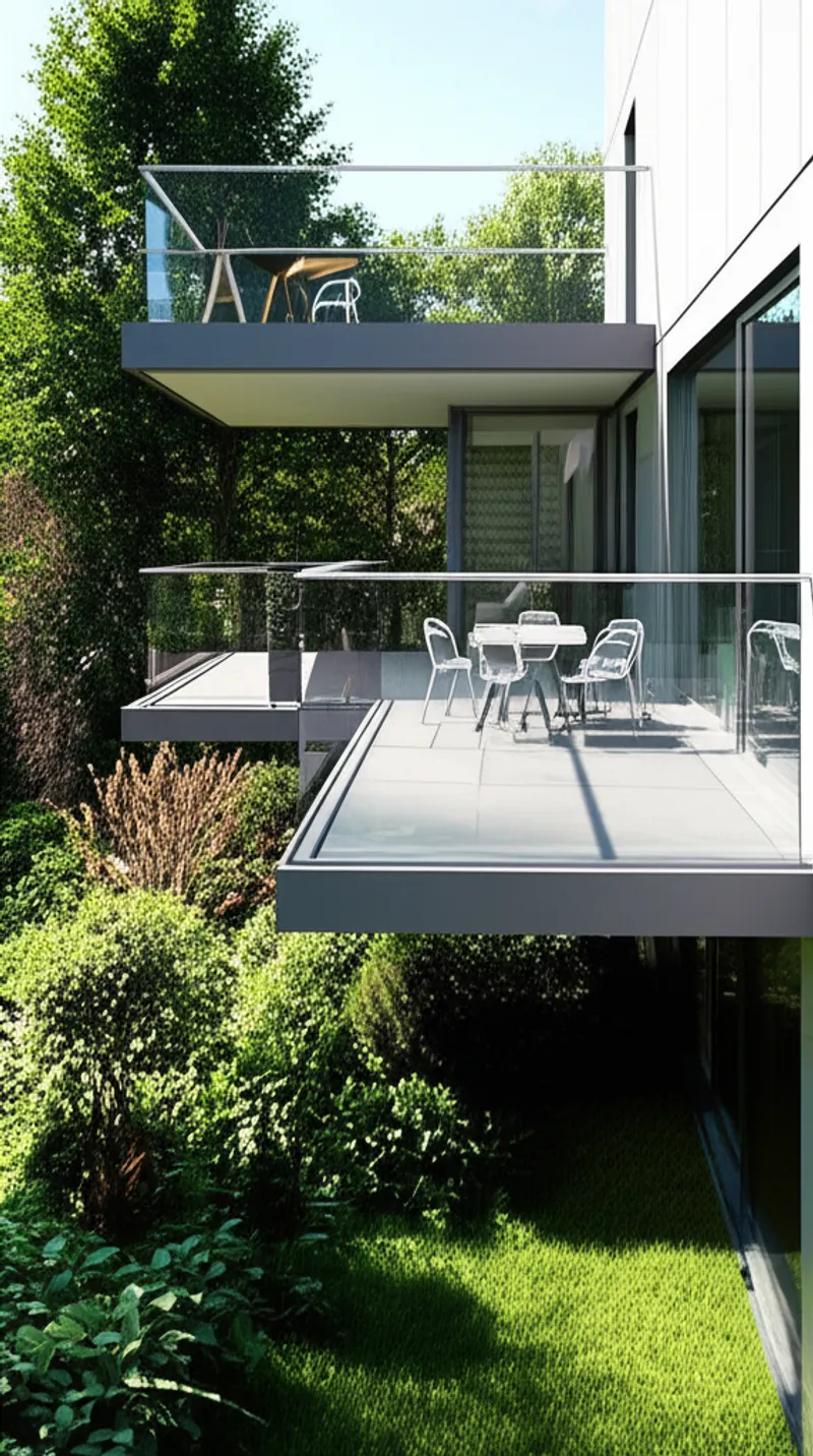 Visuelle Darstellung für das Wort „terrace" - Terrasse, Veranda