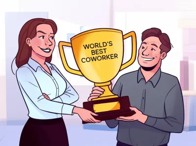 Illustration sarcastically