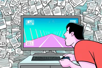 Illustration shirking