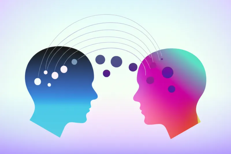 توضيح مرئي للكلمة "conversation" - محادثة، حديث