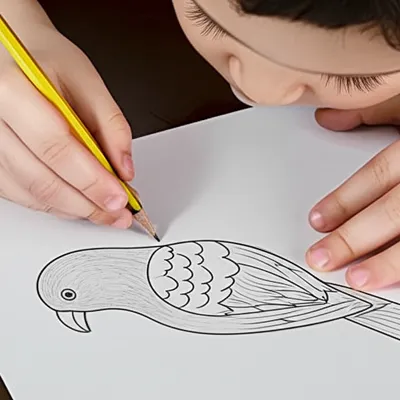 Illustration imitating