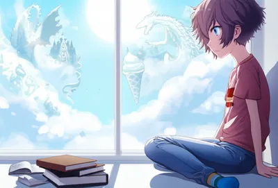 Illustration daydreaming